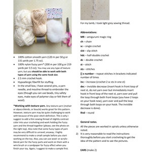 Amigurumi lamb pattern PDF image 3