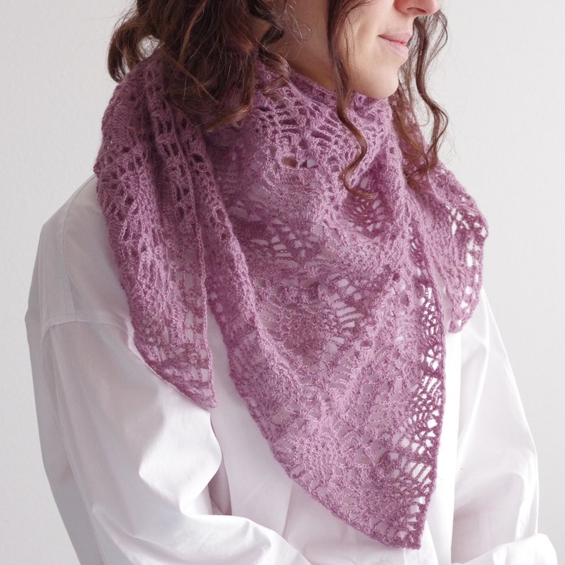 Crochet Shawl Pattern Crochet Owl Shawl Pattern Lace Etsy