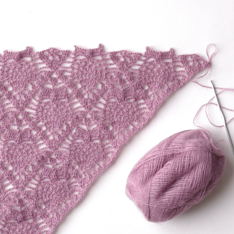 Crochet Shawl Pattern Crochet Owl Shawl Pattern Lace Etsy