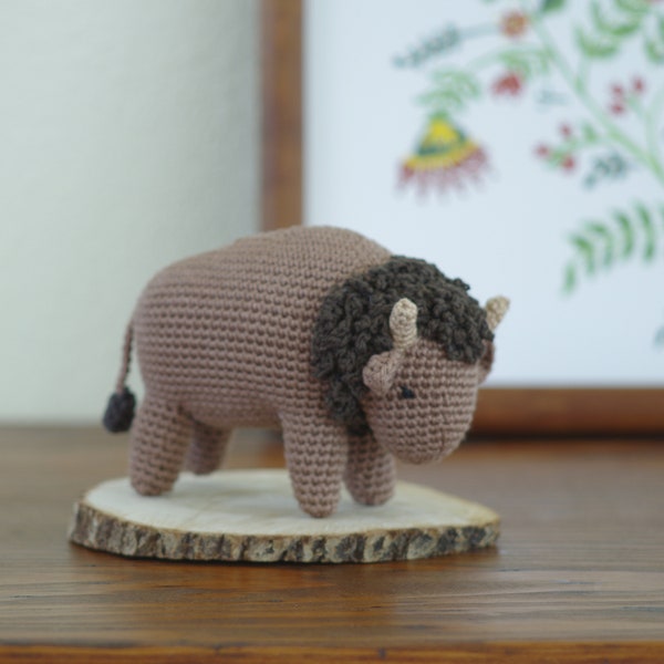 Amigurumi bison pattern - crochet buffalo pattern