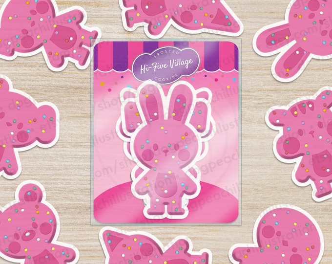ATEEZ Animal Character Frosted Cookie Sticker Pack | K-POP Stickers | K-pop Merch | Ateez Anniversary | Hi-Five Village |