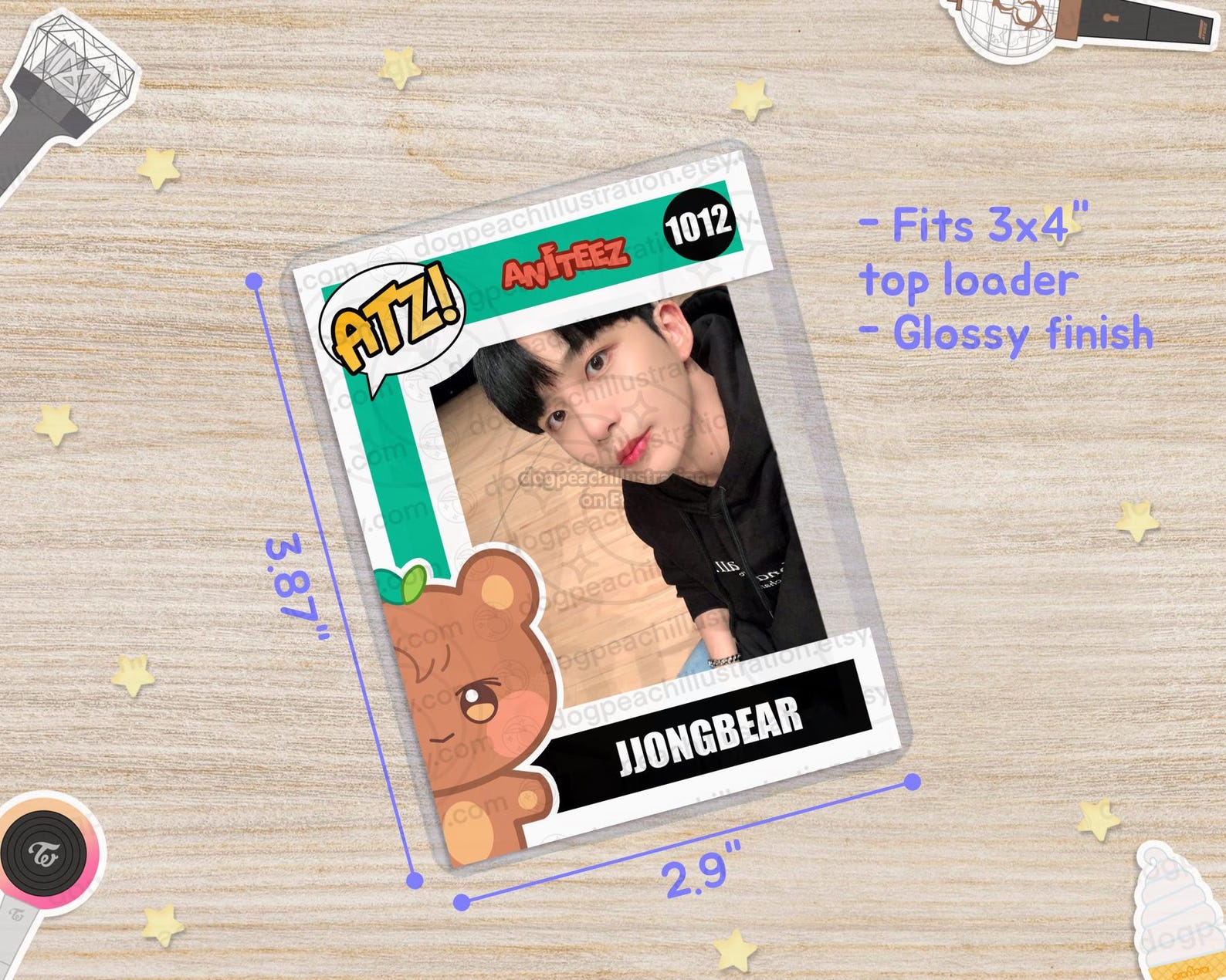 Mini Figurine Ateez - Seong Hwa (Tombyori) - Collection K-pop