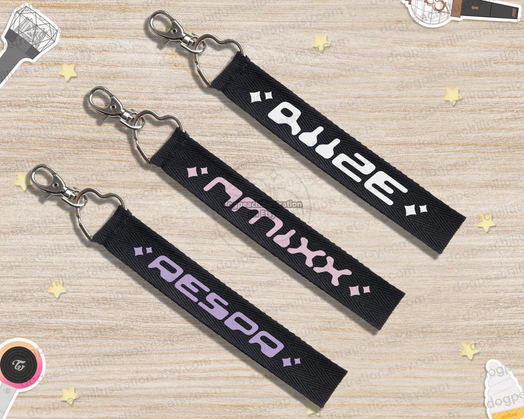 LE SSERAFIM & Android キーチェーン le sserafim Google Android keyring Figure Collaboration