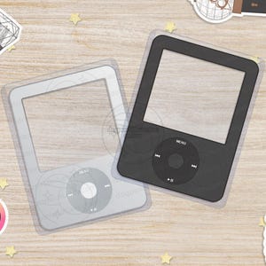 MP3 | Music Player Sticker Frame for Top Loader | Photocard Sticker Frame | Fits 3x4" Top Loader | K-pop Merch | K-pop Gift |