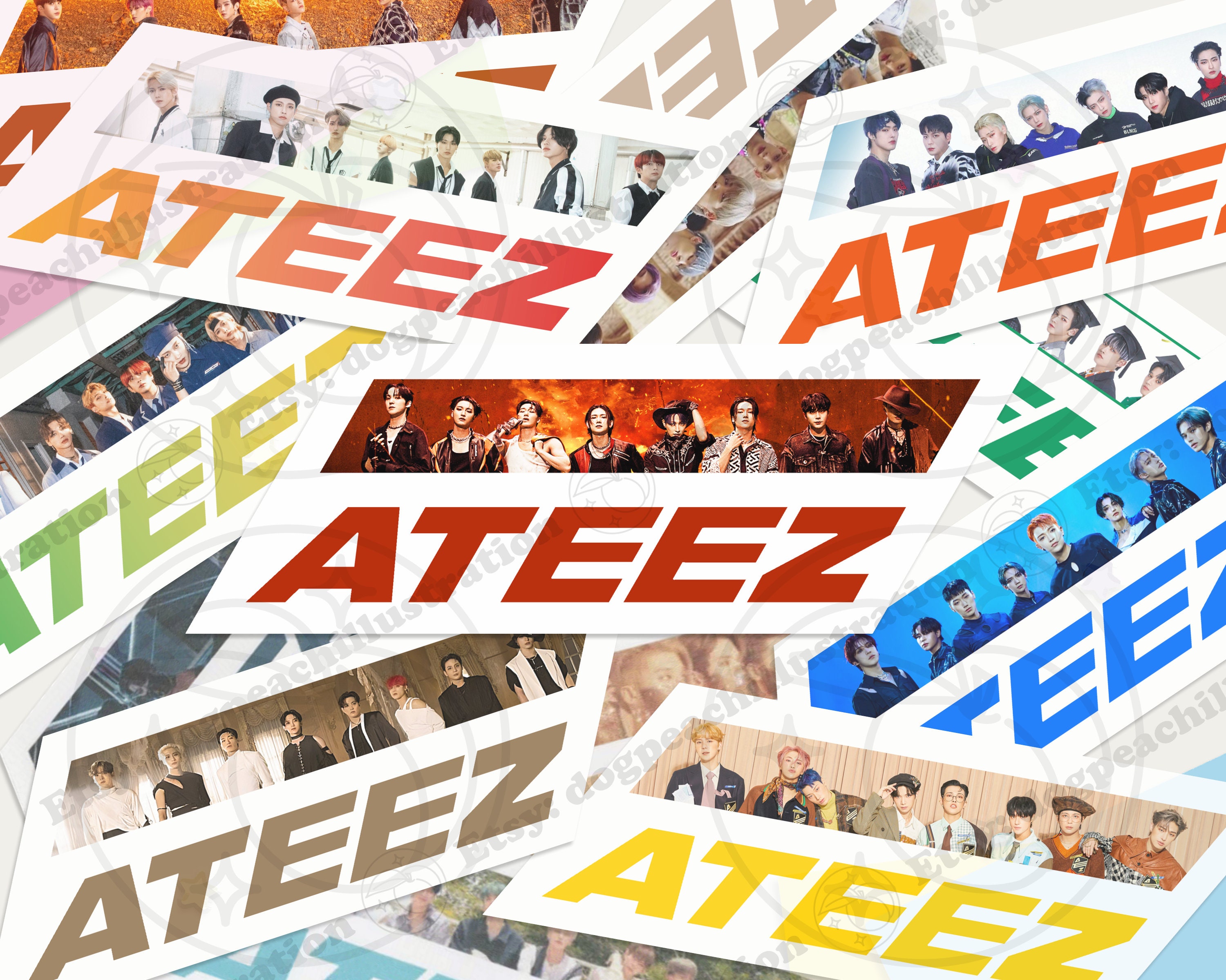 ATEEZ Handmade Music Posters