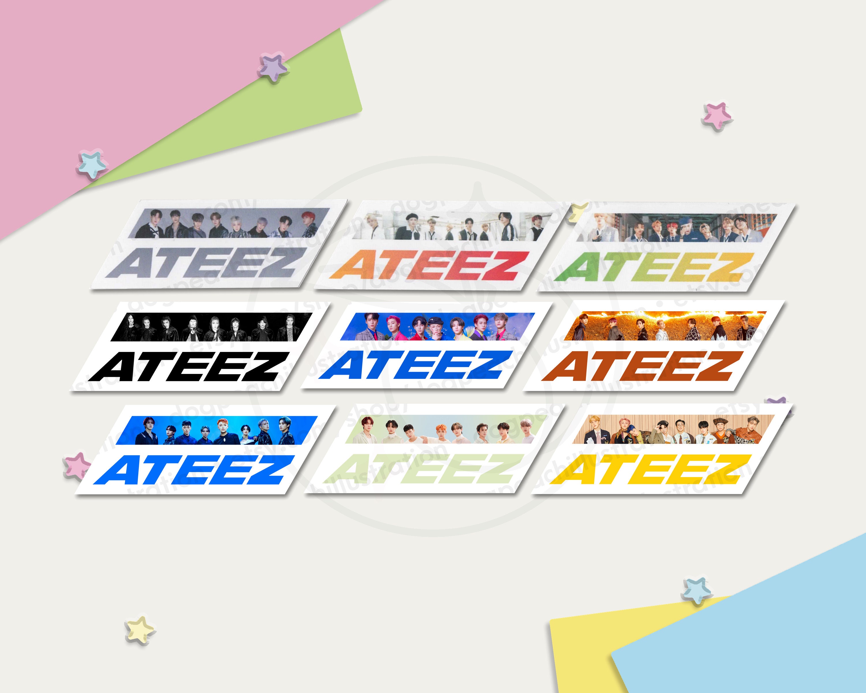 ATEEZ Eras Sticker 3.6 Deja Vu Bouncy Crazy Form Inception the Real  Guerrilla HALAZIA K-pop Merch Ateez Stickers 