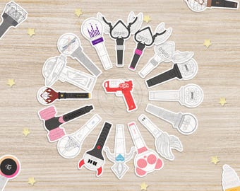 K-pop Girl Group Lightstick Sticker | 2.75"* | Twice | aespa | StayC | Girls' Generation | Kep1er | 40+ groups! | K-pop Merch | K-pop Gift |
