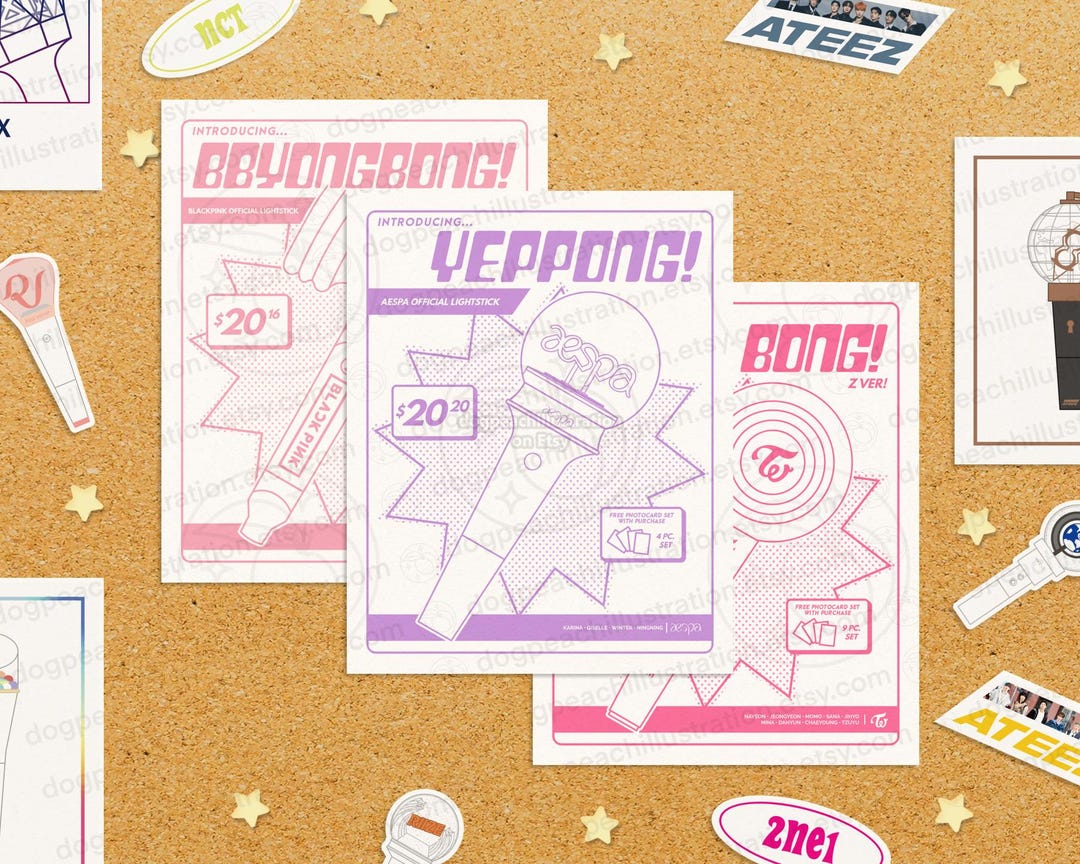 k-pop-girl-group-lightstick-print-vintage-inspired-mini-art-print-k