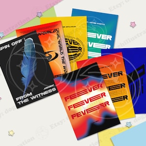 ATEEZ Album Cover Filler Cards | Photocard Placeholder Cards | ATEEZ Photocards | K-POP Collecting | 14 Eras |  K-pop Merch | K-pop Gift |