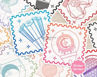 K-pop Soloist Lightstick Color Swatch Stamp Sticker | 2" | Wonho | Chuu | Kwon Eunbi | Lee Chaeyeon | Yena | 15+ Artists | K-pop Merch |