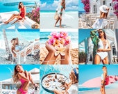 4 Lightroom Presets Mobile TRAVEL Desktop Lightroom Presets, Photo Filters, Beach Presets, Summer Vibrant Presets, Photo Editing DNG