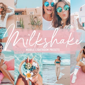10 Lightroom Mobile Presets MILKSHAKE Mobile Lightroom Presets for Blogger Instagram Presets Lifestyle Photo filter, Pastel Soft Presets