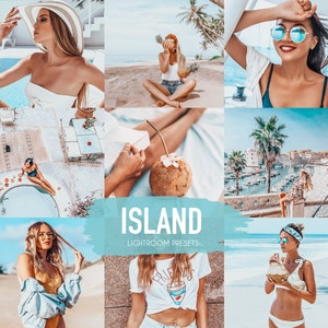 6 Lightroom Presets ISLAND Mobile & Desktop Presets, Travel Blogger Preset for Instagram, Summer Presets, Influencer Photo Filter