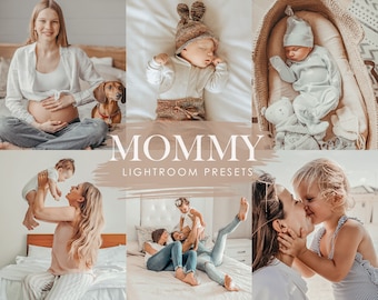 Mommy Lightroom Presets: Beige Family Photo Filters (DNG)