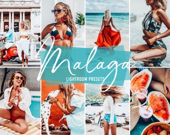 5 Lightroom Mobile Presets MALAGA Summer Lightroom Preset, Instagram Filter, Lightroom Mobile Preset For Bloggers