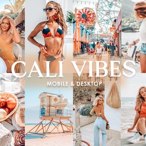 Lightroom Presets CALI VIBES Mobile and Desktop Presets, Instagram Presets, Lifestyle presets, Summer Mobile Presets, Mobile Lightroom