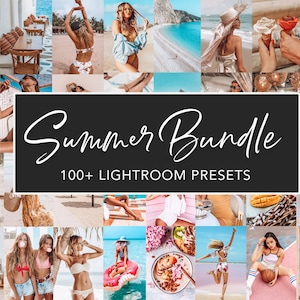 100+ Summer Lightroom Presets: Mobile & Desktop Filters (Digital Download)