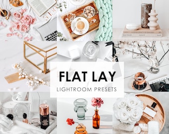 Flat Lay Lightroom Presets: Mobile & Desktop Filters (DNG, XMP)