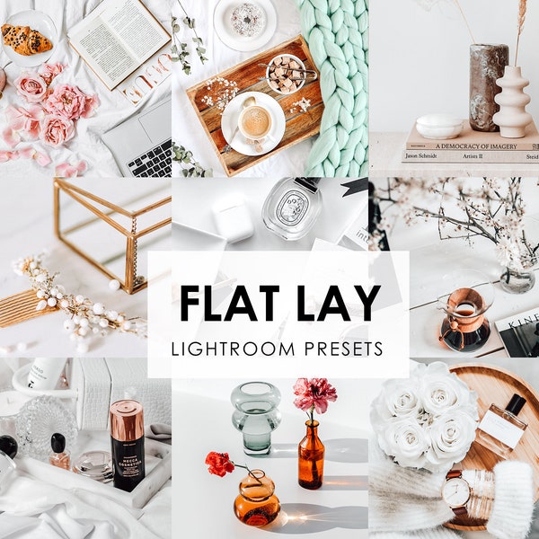 10 Lightroom Mobile Presets FLAT LAY Product Presets, Instagram Presets, Blogger Desktop Presets, Bright Photo Presets, Lightroom Preset