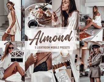 Almond Lightroom Mobile Presets: Instagram Photo Filter (DNG)