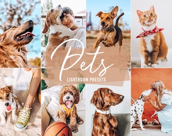 Pet Lightroom Presets, Mobile & Desktop, Dog Cat Photo Filters (Digital Download)