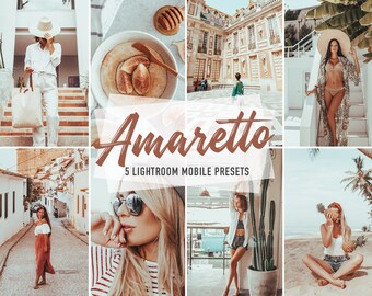 Amaretto Lightroom Presets: Warm Mobile Filters (DNG)