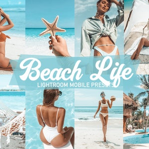 Beach Life Lightroom Mobile Presets: Summer Blogger Filters (DNG)
