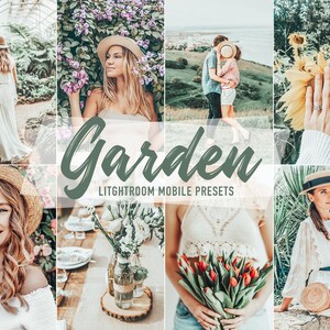 10 Mobile Lightroom Presets Garden, Bright Instagram Filter, Blogger Presets, Lightroom Mobile Presets Mobile Lightroom, Outdoor Preset