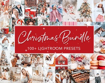 100+ Christmas Lightroom Presets: Mobile & Desktop Photo Filters (Digital Download)