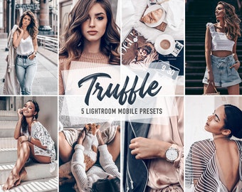 5 Presets Mobile Lightroom TRUFFLE, Blogger Photo Filter, Instagram Presets, Presets Mobile Lightroom, Fashion Lifestyle Presets