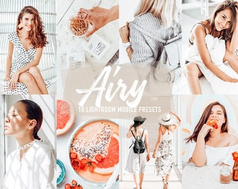 Airy Lightroom Presets: White, Bright Instagram Filters (Mobile DNG)