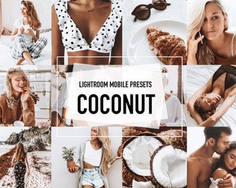 Coconut Mobile Lightroom Presets: Tan Summer Filters (DNG)