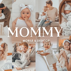8 Mobile Lightroom Presets MOMMY Blogger Presets, Mom Presets, Beige Family Presets, Baby Filters, Desktop Presets, Instagram Filters