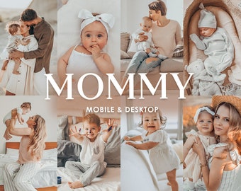 8 Mobile Lightroom Presets MOMMY Blogger Presets, Mom Presets, Beige Family Presets, Baby Filters, Desktop Presets, Instagram Filters