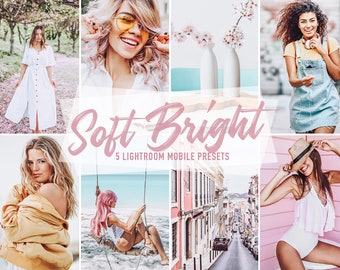 Weiche, helle Lightroom Presets: Pastel Mobile Filters (DNG)