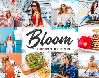 Bloom Mobile Lightroom Presets: Vibrant Lifestyle Filters (DNG)