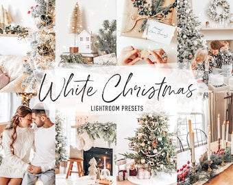 White Christmas Lightroom Presets: Warm Winter Photo Filters (Mobile + Desktop) Photo Editing