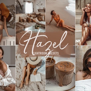 May include: A collage of images featuring women in various settings. The images include a woman wearing a straw hat and a swimsuit, a woman sitting on a beach, a woman sitting on a staircase, and a woman sitting on a couch. The images are all in a warm, natural color palette.