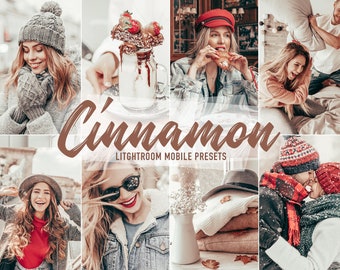 5 Mobile Lightroom Presets CINNAMON Christmas Presets, Winter Holidays Presets, Instagram Filter, Lightroom Presets