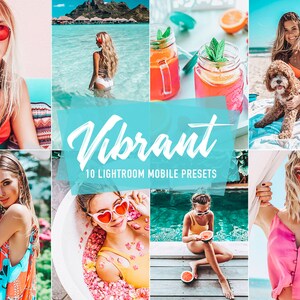 Vibrant Summer Lightroom Mobile Presets: Instagram Filters (DNG)