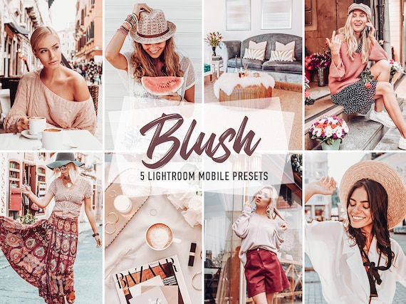 Blush Lightroom Mobile Presets: Instagram Blogger Filters (DNG)