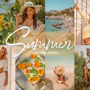 Summer Mobile Lightroom Presets: Warm Photo Filters (DNG)