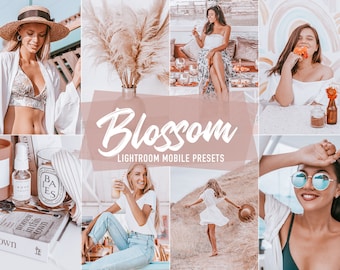 Blossom Mobile Lightroom Presets: Pink Instagram Filters (DNG)