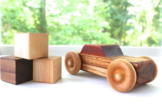 wooden push cart