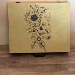 Custom Wooden Essential Oil Storage Box, Essential Oils, Storage, Woodburning