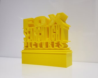 FOX Searchlight Pictures Logo | 3D Printed | Custom Logo | Various Size and Color options