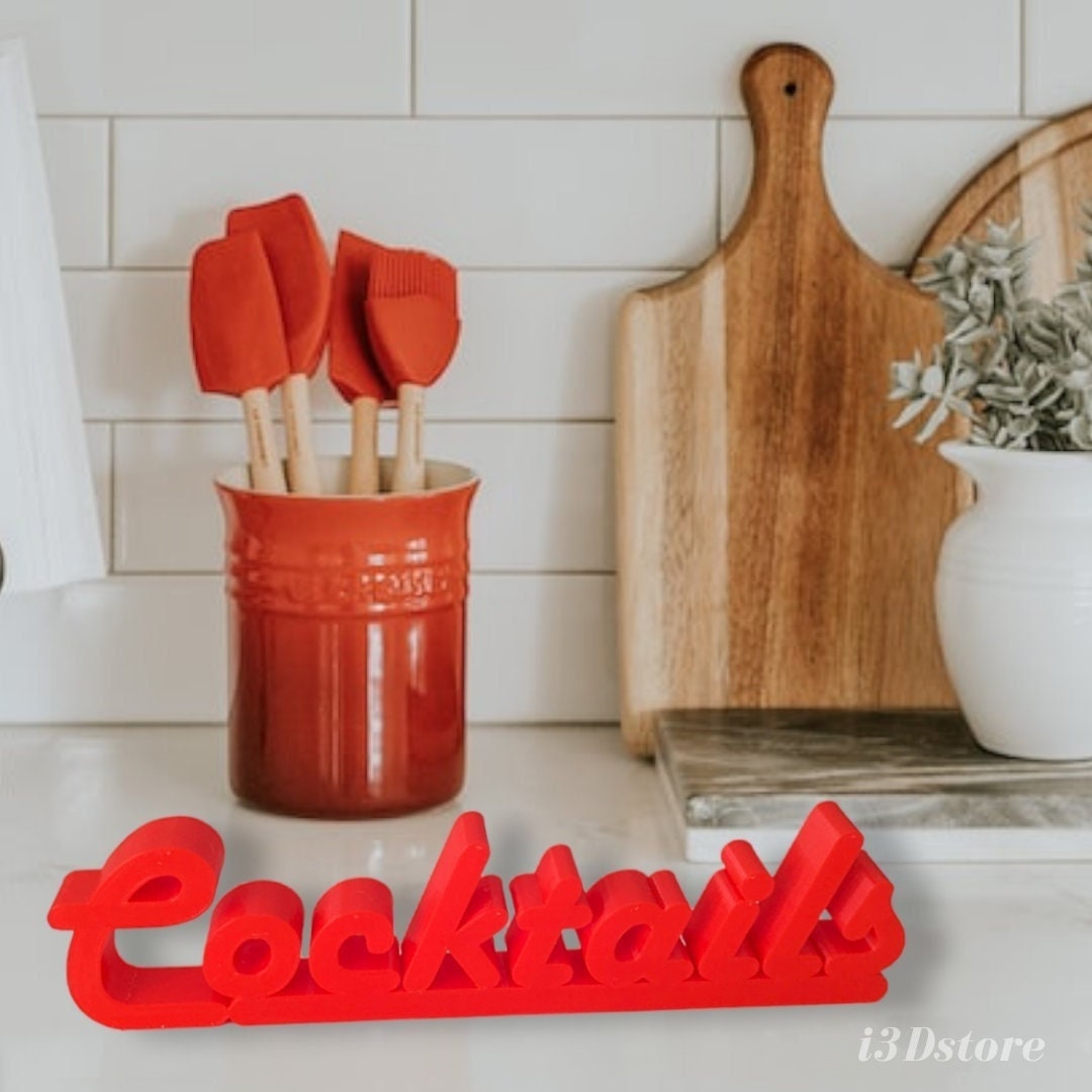 Custom 3D Printed Sign for Home & Kitchen Décor Personalized Etsy