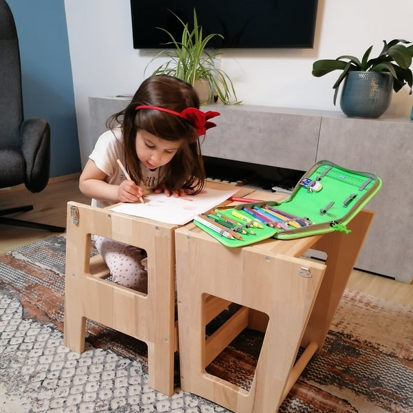 Mesa infantil de la torre de aprendizaje SWUPP