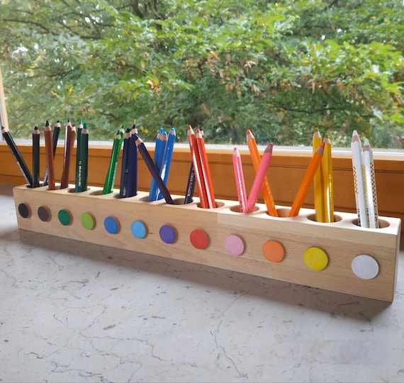 Stiftehalter aus Buchenholz