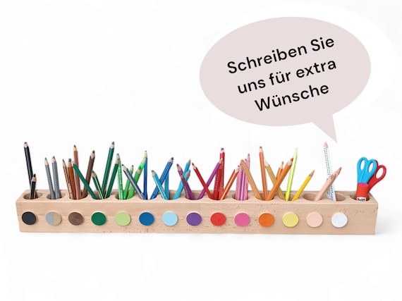 Stiftehalter aus Buchenholz